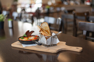 breakfast in the restaurant