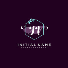YQ Beautiful handwriting logo or wedding monograms collection