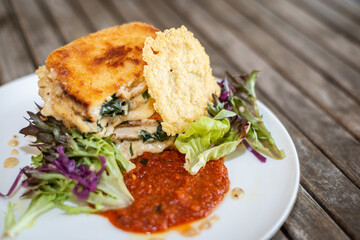 sandwich with ham and cheese