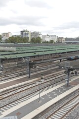 Fototapeta premium railway station in the city