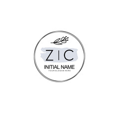 ZC Hand drawn wedding monogram logo