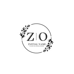 ZO Hand drawn wedding monogram logo