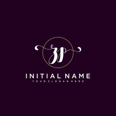 ZP Beautiful handwriting logo or wedding monograms collection