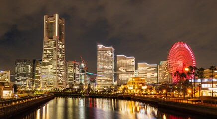 横浜　みなとみらい　夜景