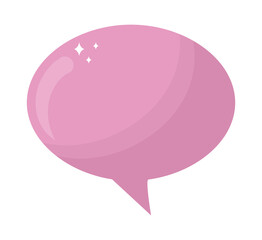 pink speech bubble