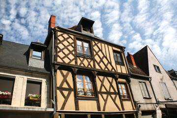 Maison à colombage à Bourges en France