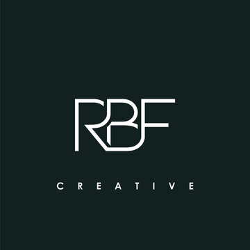 RBF Letter Initial Logo Design Template Vector Illustration