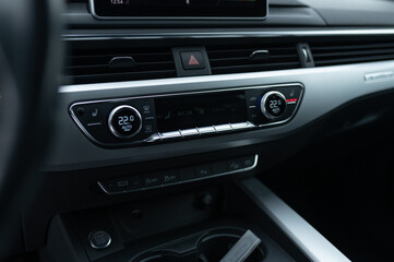 Obraz na płótnie Canvas climate control unit in the car interior