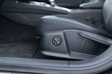 seat control buttons in the car interior