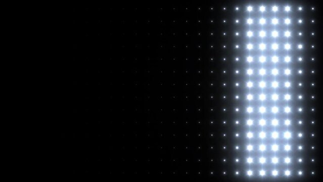 Light Wall Video Background. Flashing Floodlights blue. Lights Flashing Wall Showtec VJ Stage Floodlight 4K