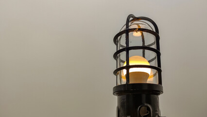 Close up photo of electric lamp