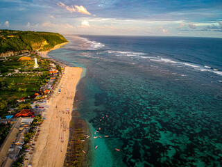 High angle view of Pandawa Beach in Bali Indonesia. Beauty in nature Bali Indonesia