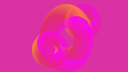 Abstract bright pink background with 3D effect.