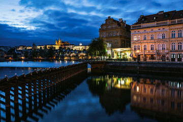 Prague Vltava Prague castle