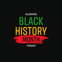 Naklejka na ściany i meble black history month social media post