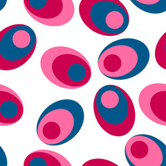 Flowerpower 70er Jahre nahtloses Muster