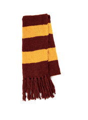 Scarf with texture of the school of magic on a white background.