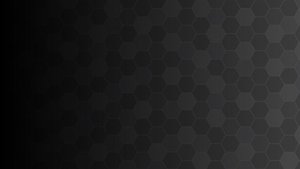 Hexagonal abstract gradient dark background shape. Vector stock illustration.