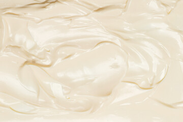 White whipped cream texture. - obrazy, fototapety, plakaty