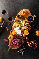 Red wine tasting accompanied with deli snacks