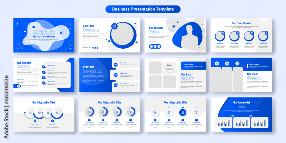 Poster creative business powerpoint presentation slides template design. use for modern keynote presentatio