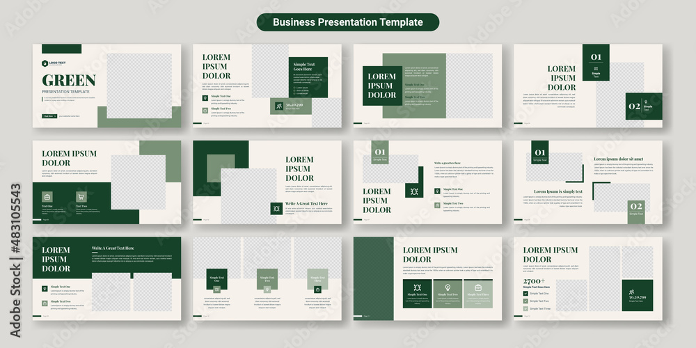 Poster creative business powerpoint presentation slides template design. use for modern keynote presentatio