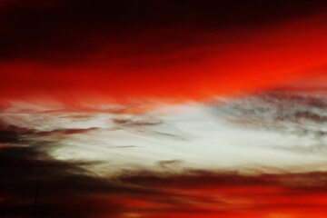 Red Blurry Sky