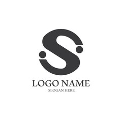Business corporate S letter logo design