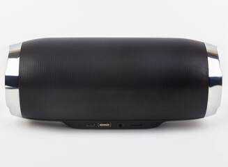 black modern music boombox portable bluetooth speaker