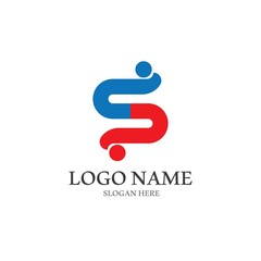 Business corporate S letter logo design