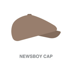 newsboy hat  illustration on transparent background