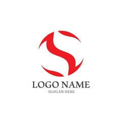 Business corporate S letter logo design