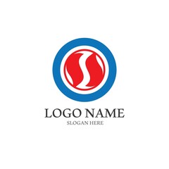 Obraz premium Business corporate S letter logo design