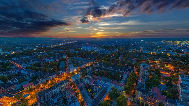 Ludwigshafen Mannheim night aerial film