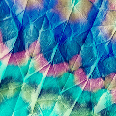 Elegant Shibori Tie Dye. Oil Colour Background.