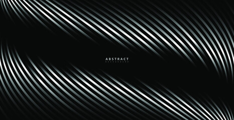 Abstract warped Diagonal Striped Background. Vector curved twisted slanting, waved lines texture. Brand new style for your business design.