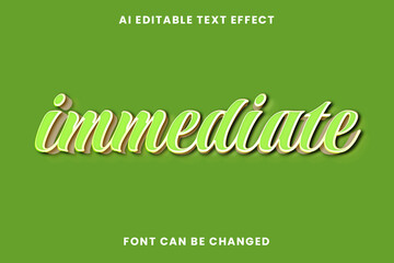 Immediate Text Effect