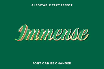 Immense Text Effect