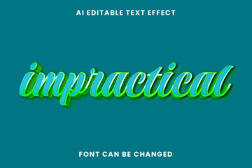 Impractical Text Effect
