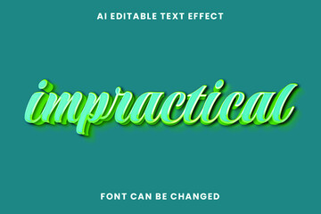 Impractical Text Effect