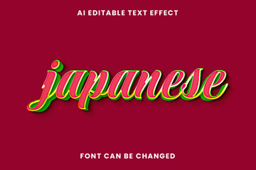 Japanese Text Effect