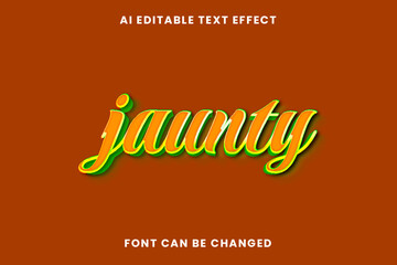 Jaunty Text Effect