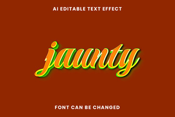 Jaunty Text Effect