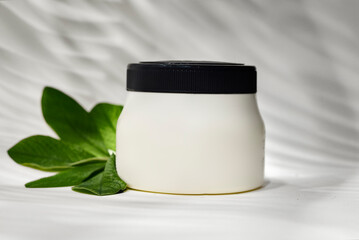 Cream path jars mockup cosmetics jar to put stickers for your product plastic bottles