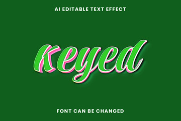 Keyed Text Effect