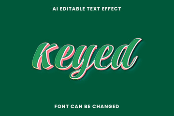 Keyed Text Effect
