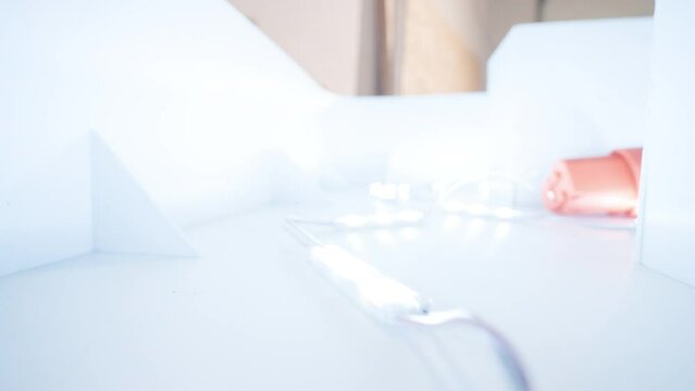 Production of advertising signs with backlit LED strip