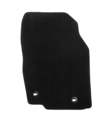 Black floor car carpet isolated on white