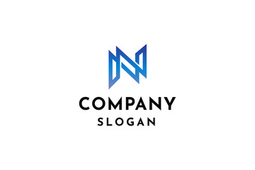 Initials letter NN logo design vector illustration.
