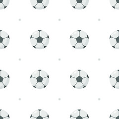 Seamless Pattern Abstract Elements Sport Competitions Soccer Ball Vector Design Style Background Illustration Texture For Prints Textiles, Clothing, Gift Wrap, Wallpaper, Pastel